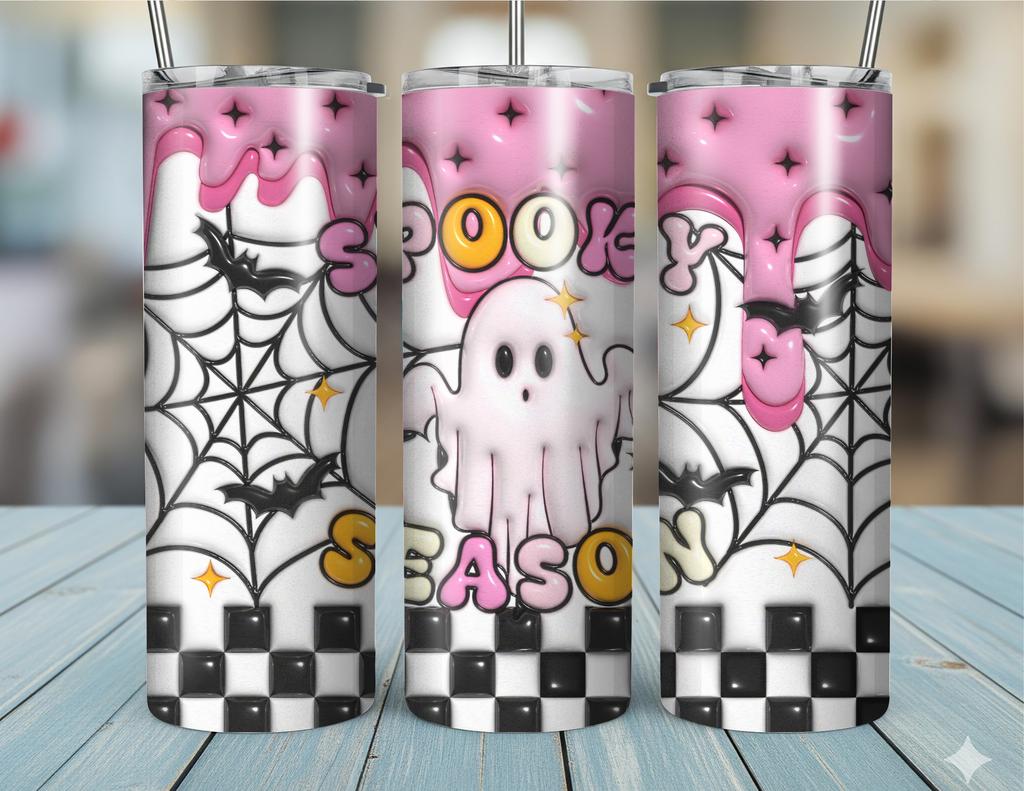 20oz Skinny Tumbler Spooky Season