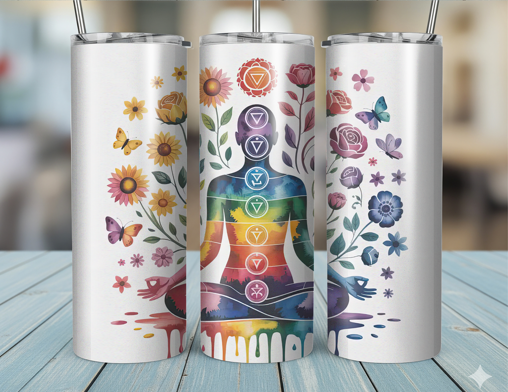 20oz Skinny Tumbler Yoga